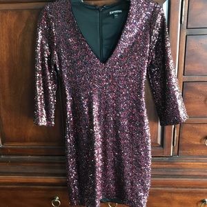 Express sequin dress